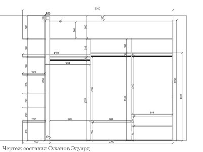 Шкаф-купе угловой с зеркалами