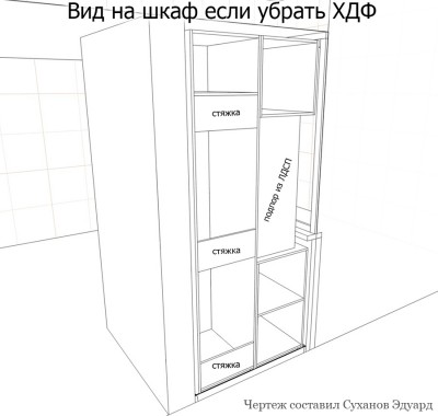 Шкаф распашной на балкон