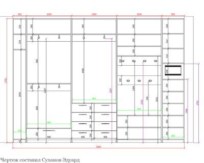 Большой распашной шкаф в прихожую