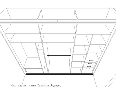 Шкаф-купе три секции