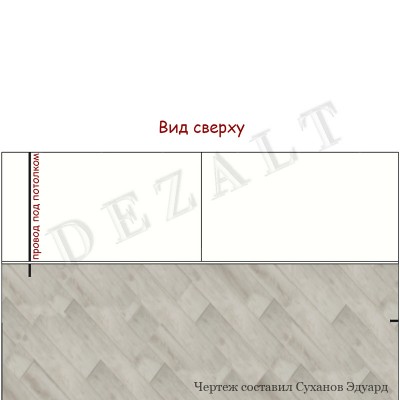 Шкаф-купе 2 двери с зеркалом в детскую