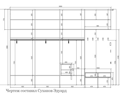 Большой распашной шкаф в прихожую