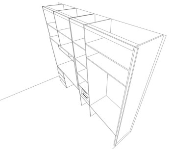 Шкаф со столом