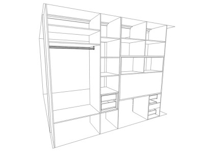 Шкаф со столом