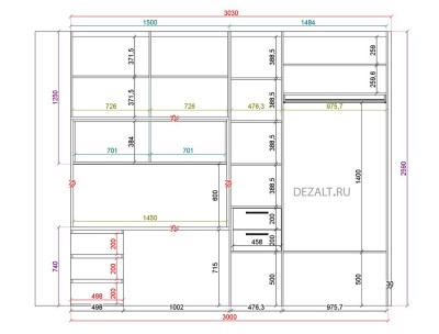 Шкаф со столом