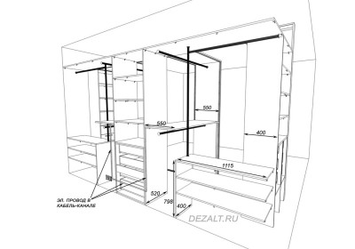 Большая гардеробная