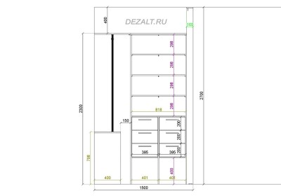 Большая гардеробная