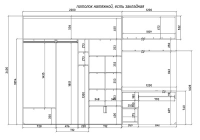 Шкаф-купе с компьютерным столом рядом