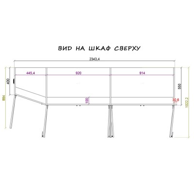 Спальня 12,7кв.м. в ЖК Яуза парк. Вариант 2.