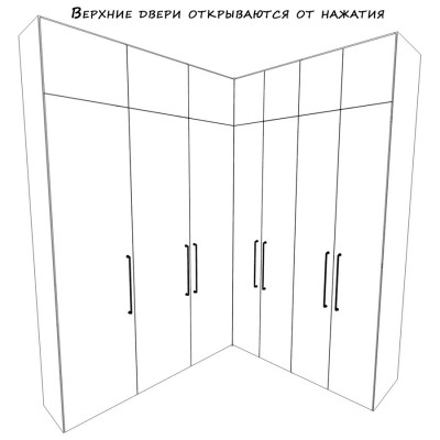Спальня 12,7кв.м. в ЖК Яуза парк. Вариант 4.