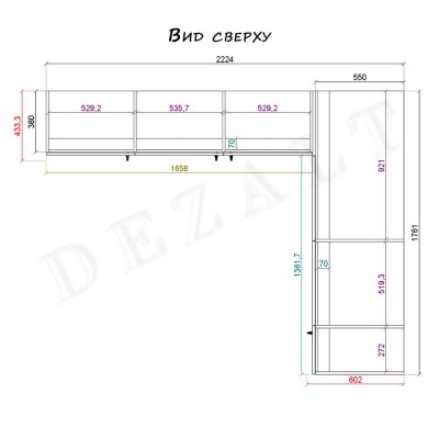 Спальня 12,7кв.м. в ЖК Яуза парк. Вариант 5.
