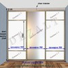 Чертеж встроенного шкафа купе с натяжным потолком 