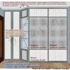 Чертеж встроенного шкафа-купе с подсветкой