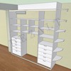 Чертеж встроенного шкафа купе 