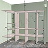 Маленькая гардеробная в чертежах 