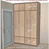 Двухстворчатый шкаф-купе, его чертеж
