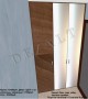 Встроенный шкаф с распашными дверьми, чертеж