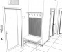 Открытая вешалка для одежды