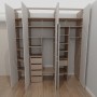 Спальня 12,7кв.м. в ЖК Яуза парк. Вариант 2.